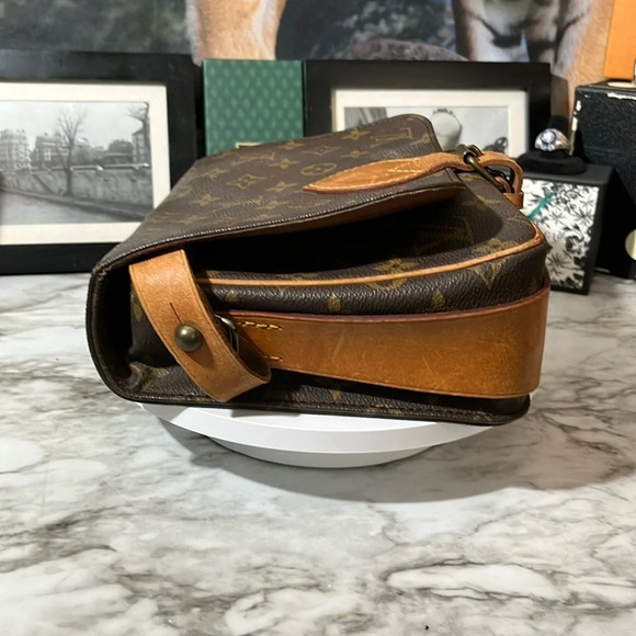 LOUIS VUITTON CARTOUCHIERE MM SHOULDER BAG PURSE MONOGRAM - Picture 6 of 17